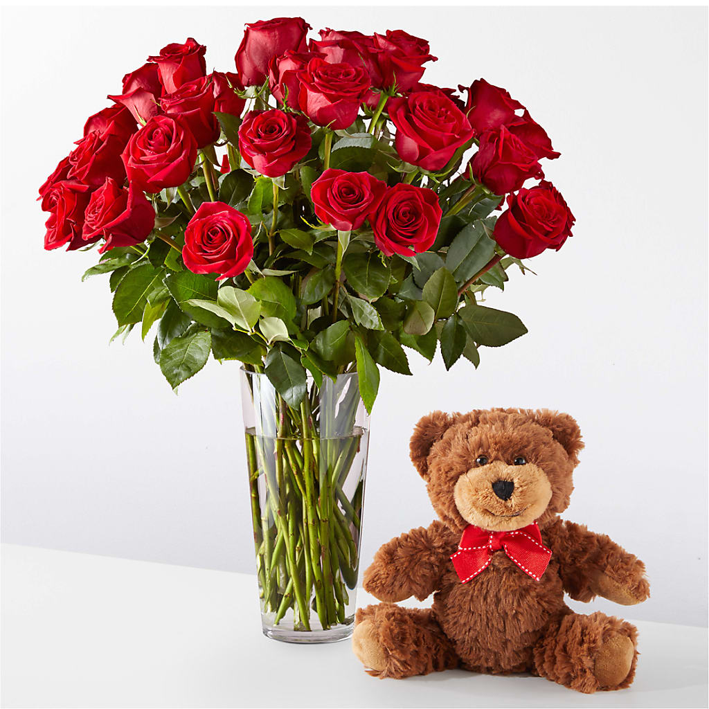 Romantic Long Stem Red Rose Bouquet Bundles – C & D FLORAL LTD, Pincher Creek AB