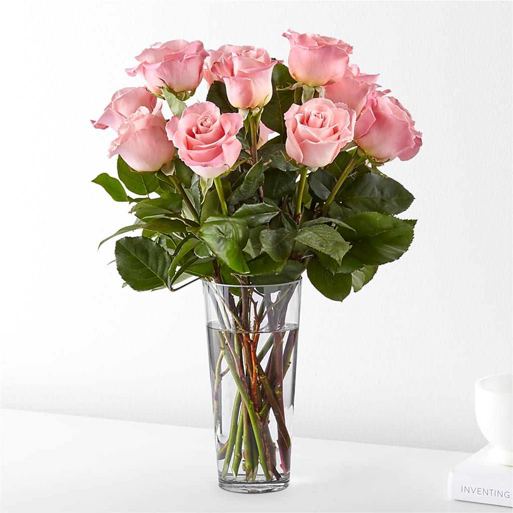 Long Stem Pink Rose Bouquet – C & D FLORAL LTD, Pincher Creek AB