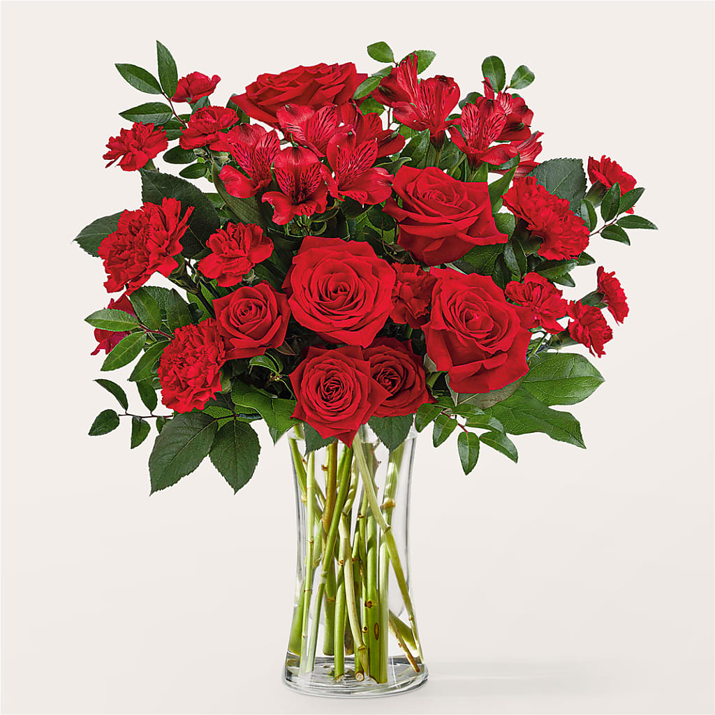 Brilliant Ruby Bouquet – C & D FLORAL LTD, Pincher Creek AB