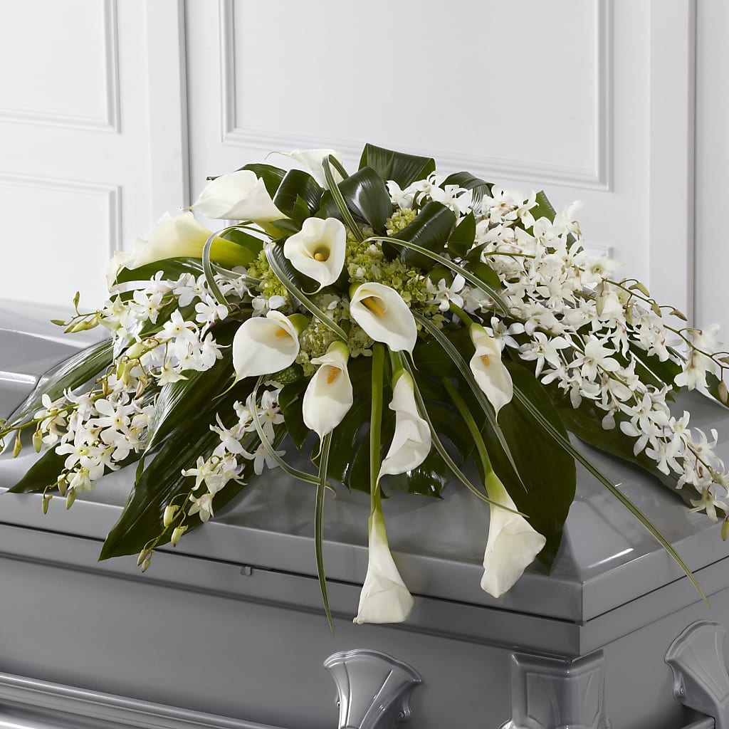 Angel Wings Casket Spray – C & D FLORAL LTD, Pincher Creek AB