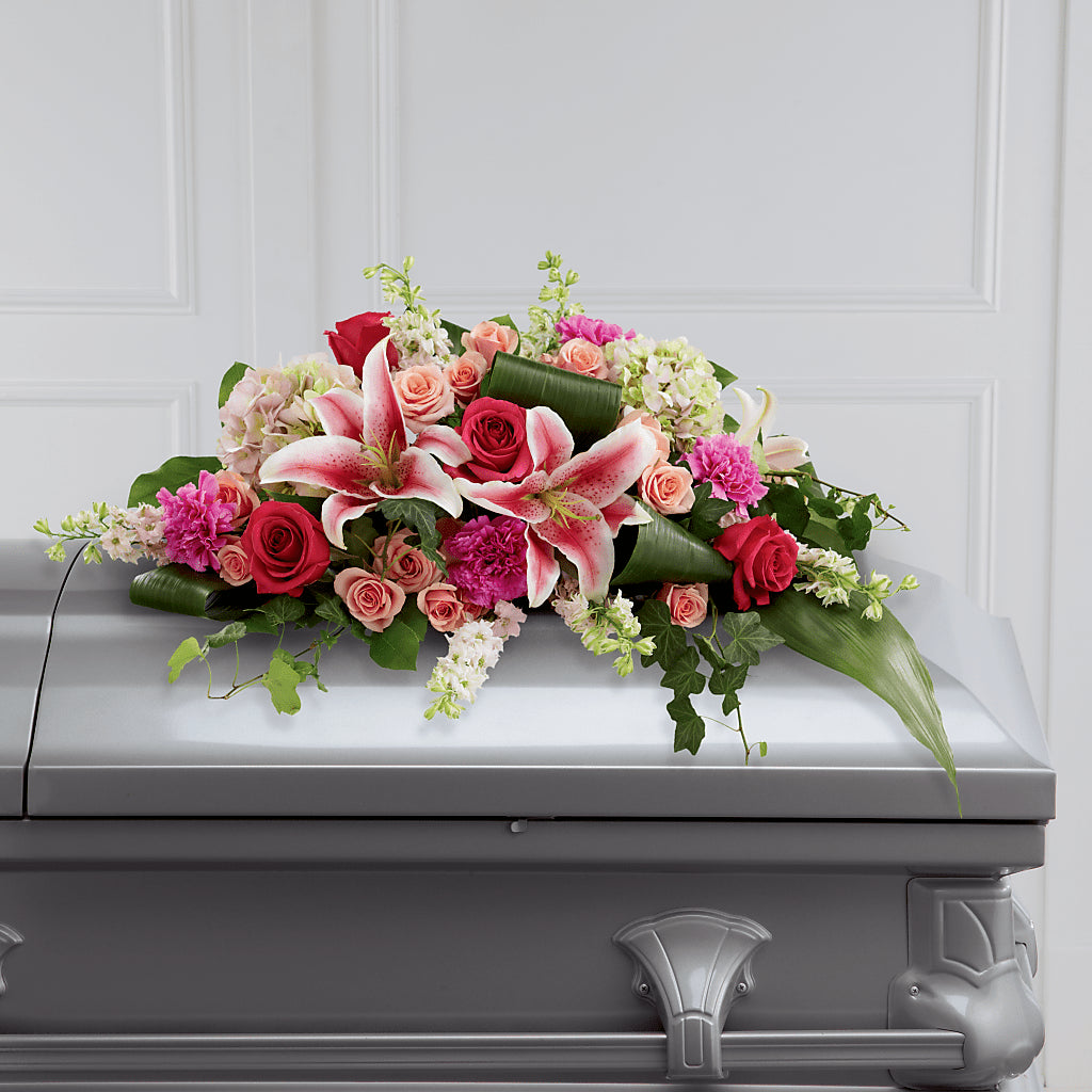Splendid Grace Casket Spray – C & D FLORAL LTD, Pincher Creek AB