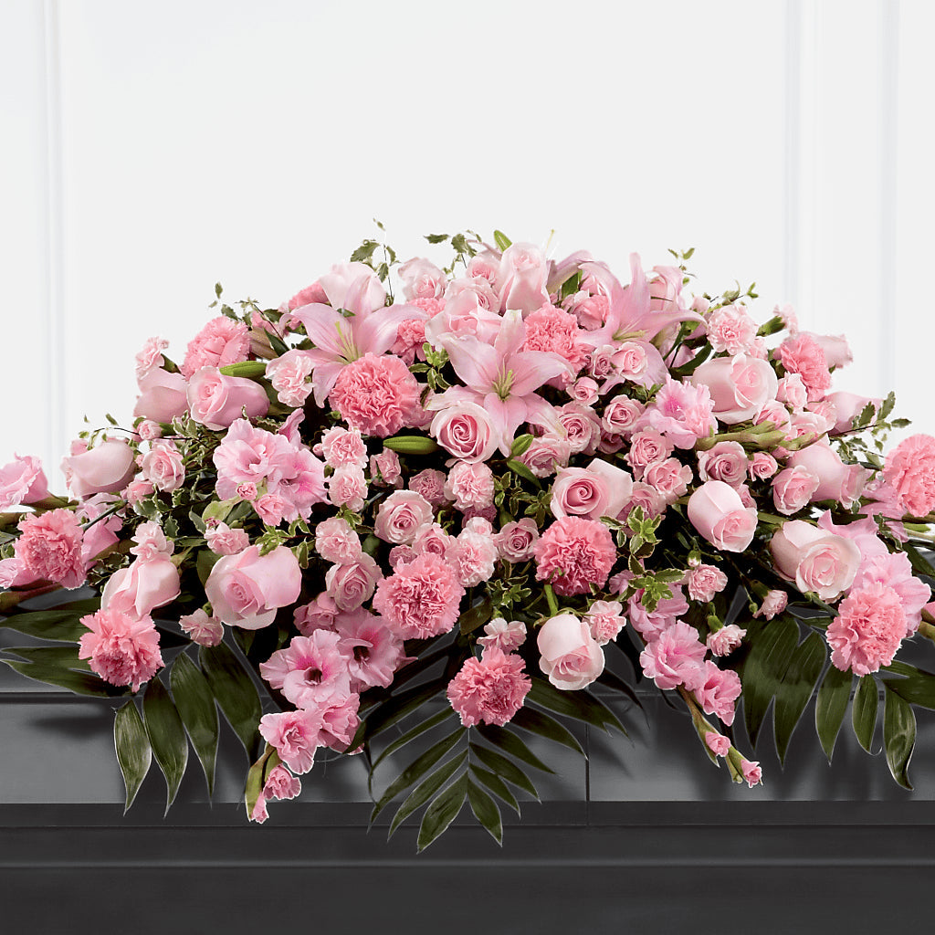 Garden of Comfort Casket Spray (Standard) – C & D FLORAL LTD, Pincher Creek AB