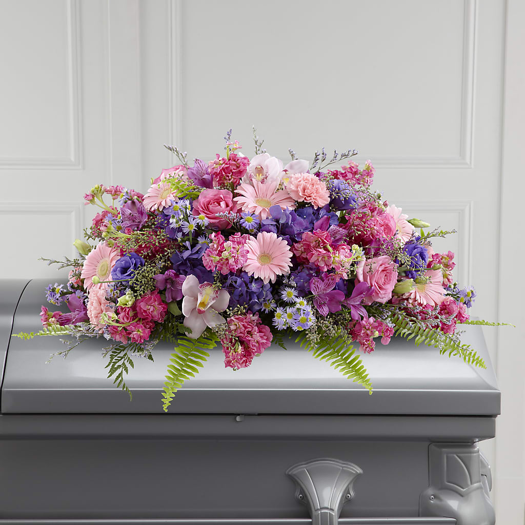 Glorious Garden Casket Spray – C & D FLORAL LTD, Pincher Creek AB