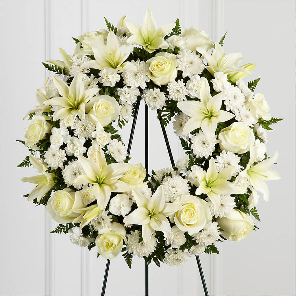 Treasured Tribute Wreath – C & D FLORAL LTD, Pincher Creek AB