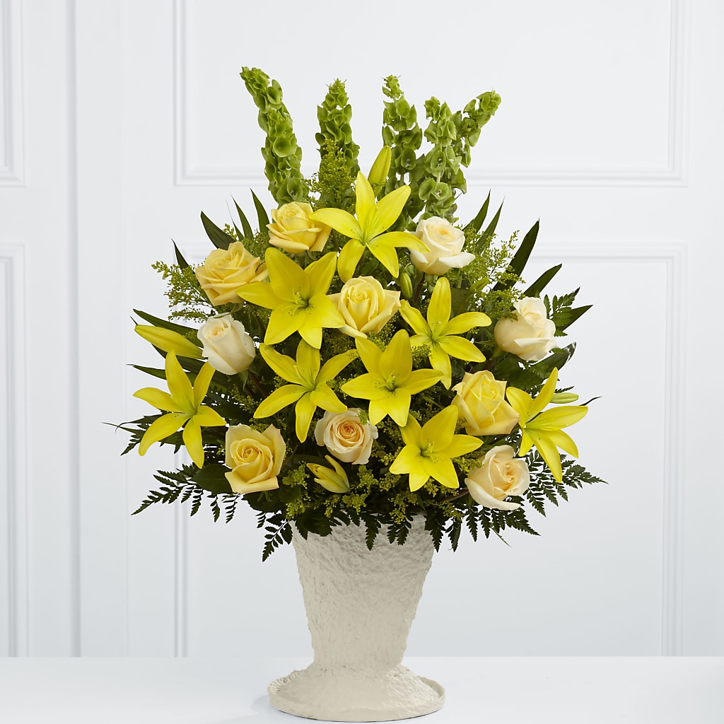 Golden Memories Arrangement – C & D FLORAL LTD, Pincher Creek AB