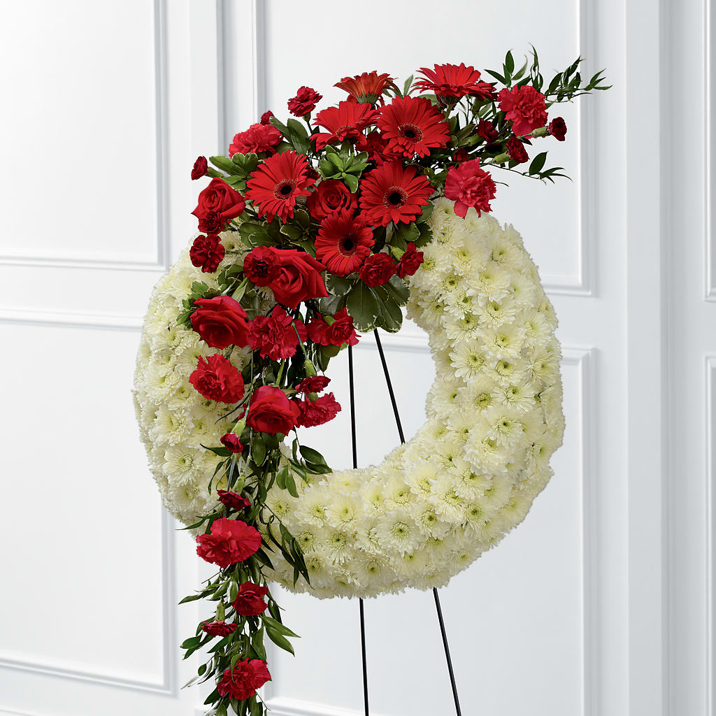 Graceful Tribute Wreath – C & D FLORAL LTD, Pincher Creek AB
