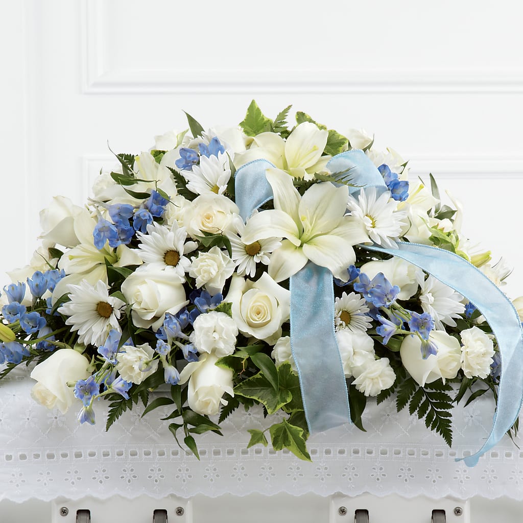 Tender Treasure Casket Spray – C & D FLORAL LTD, Pincher Creek AB