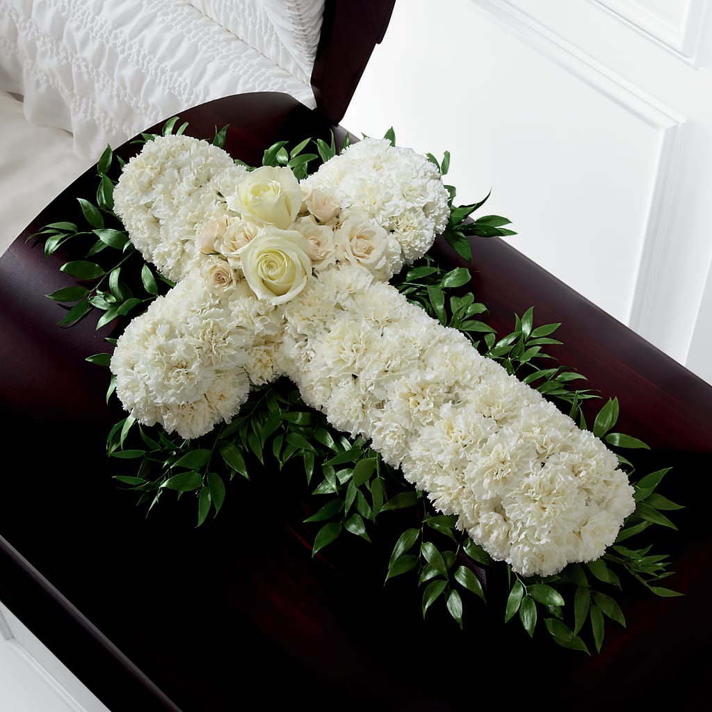 Peaceful Memories Casket Spray (Standard) – C & D FLORAL LTD, Pincher Creek AB