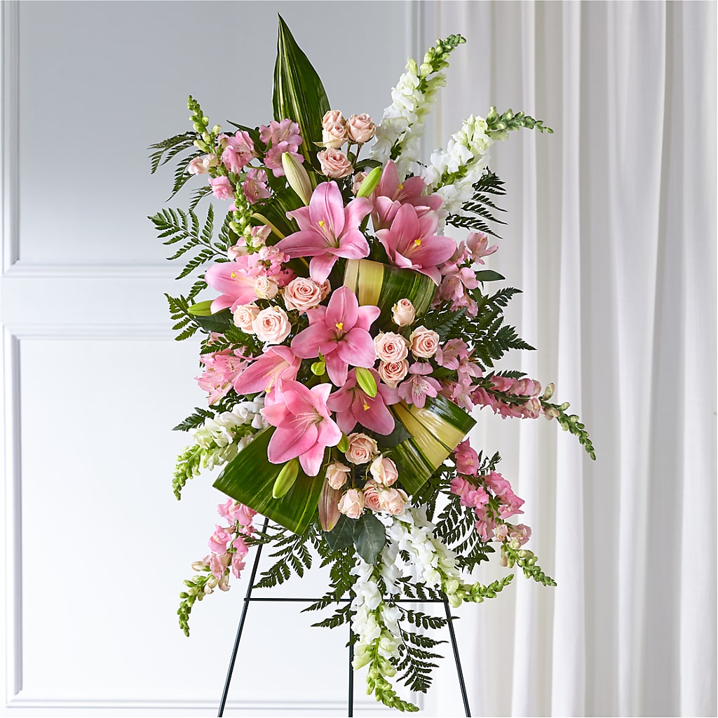 Elegant Embrace Standing Spray – C & D FLORAL LTD, Pincher Creek AB