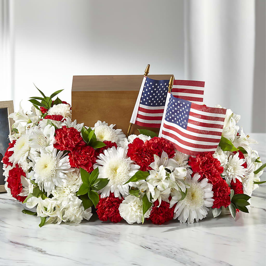 Spirit of Patriotism Cremation Adornment – C & D FLORAL LTD, Pincher Creek AB