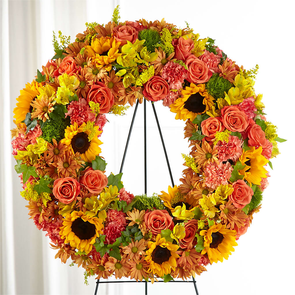 Autumnal Memories Wreath (Standard) – C & D FLORAL LTD, Pincher Creek AB