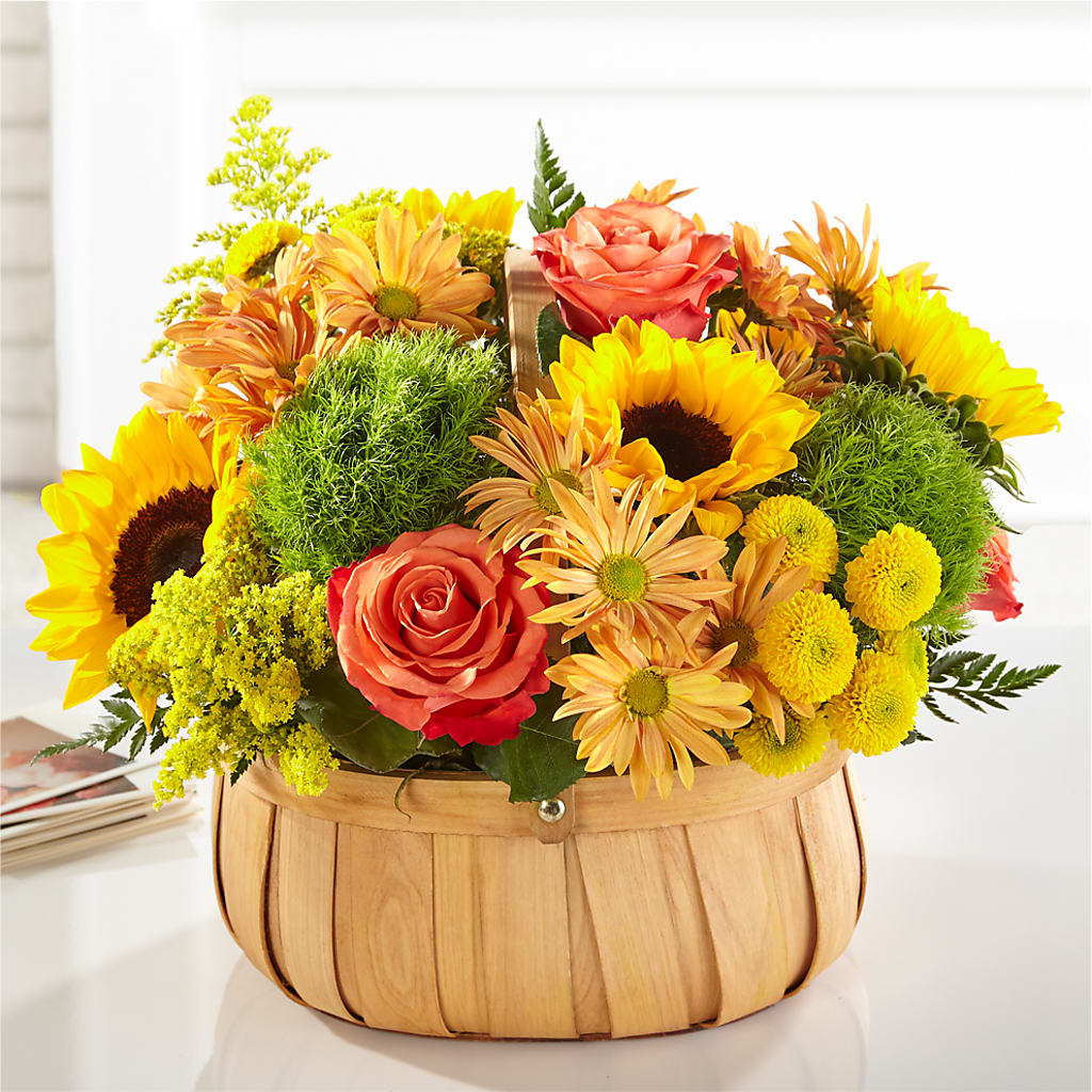 Harvest Sunflower Basket – C & D FLORAL LTD, Pincher Creek AB