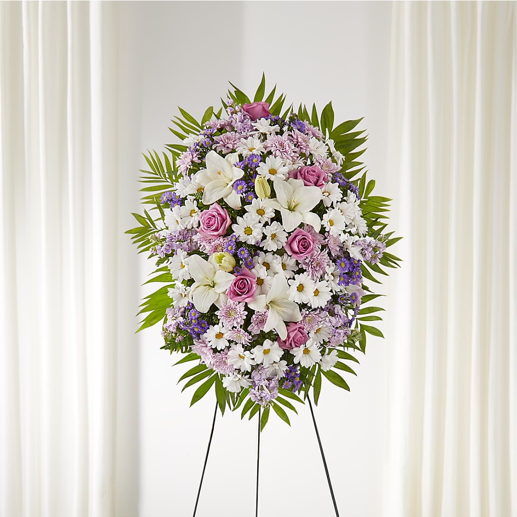 Surrounded by Love Standing Spray – C & D FLORAL LTD, Pincher Creek AB