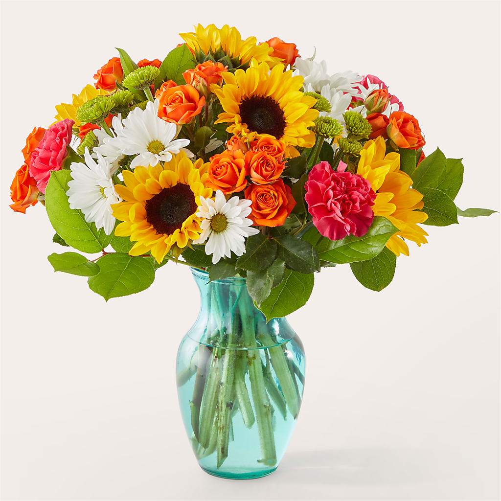 Sun-drenched Blooms Bouquet – C & D FLORAL LTD, Pincher Creek AB