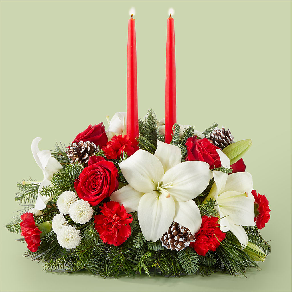 Seasonal Festivities Centerpiece – C & D FLORAL LTD, Pincher Creek AB