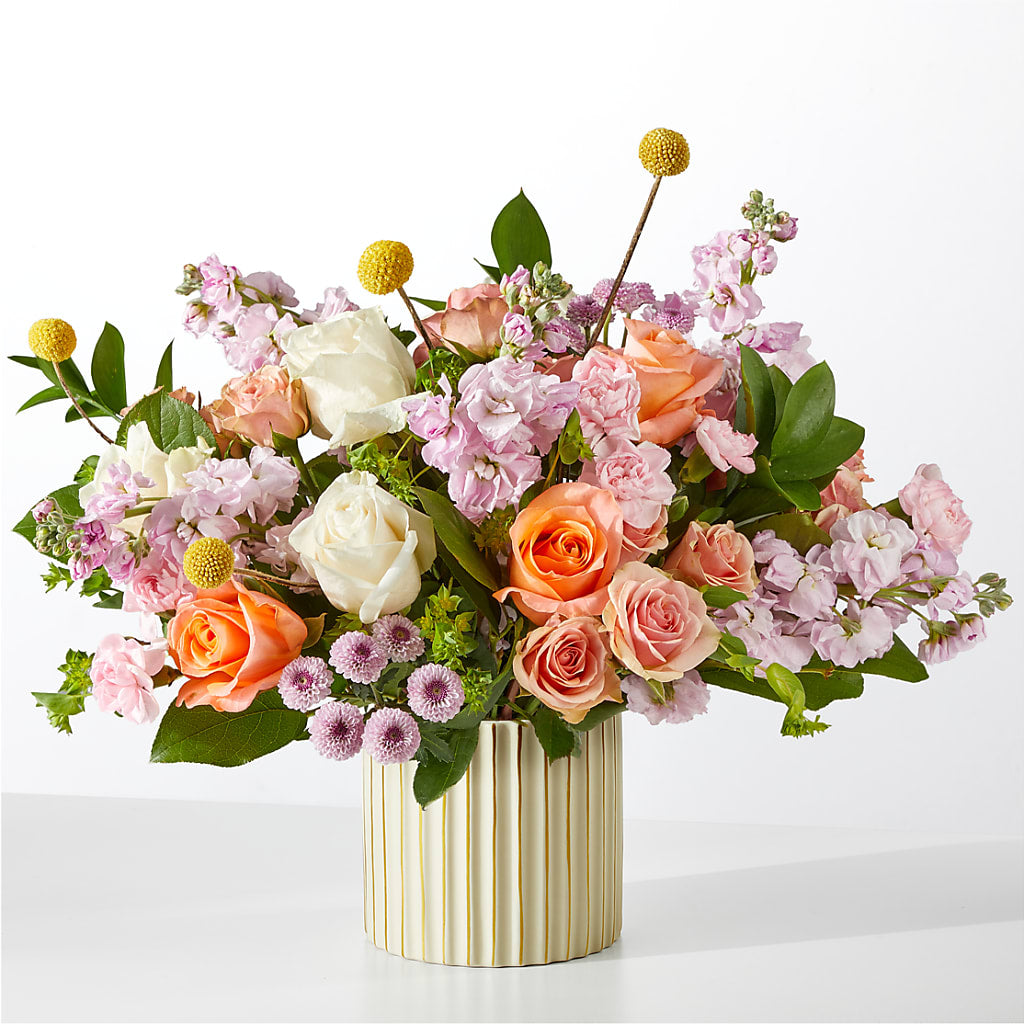 French Market Bouquet with Ivory Vase – C & D FLORAL LTD, Pincher Creek AB