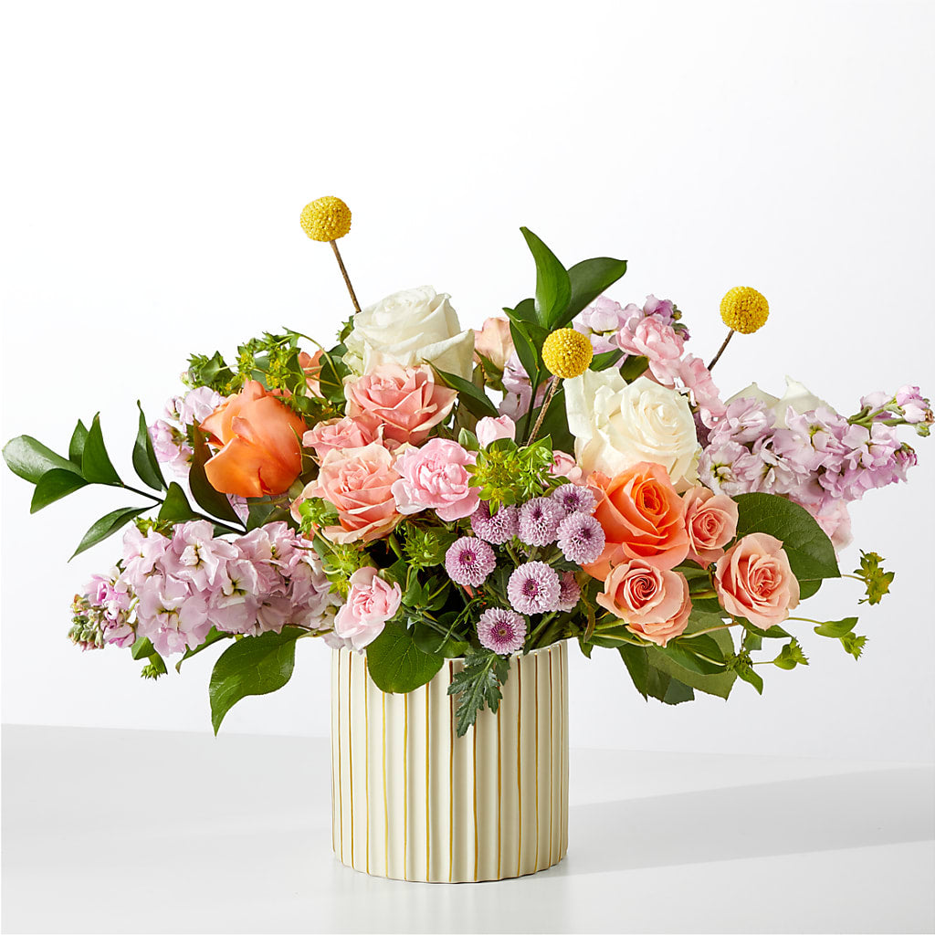 French Market Bouquet with Ivory Vase – C & D FLORAL LTD, Pincher Creek AB