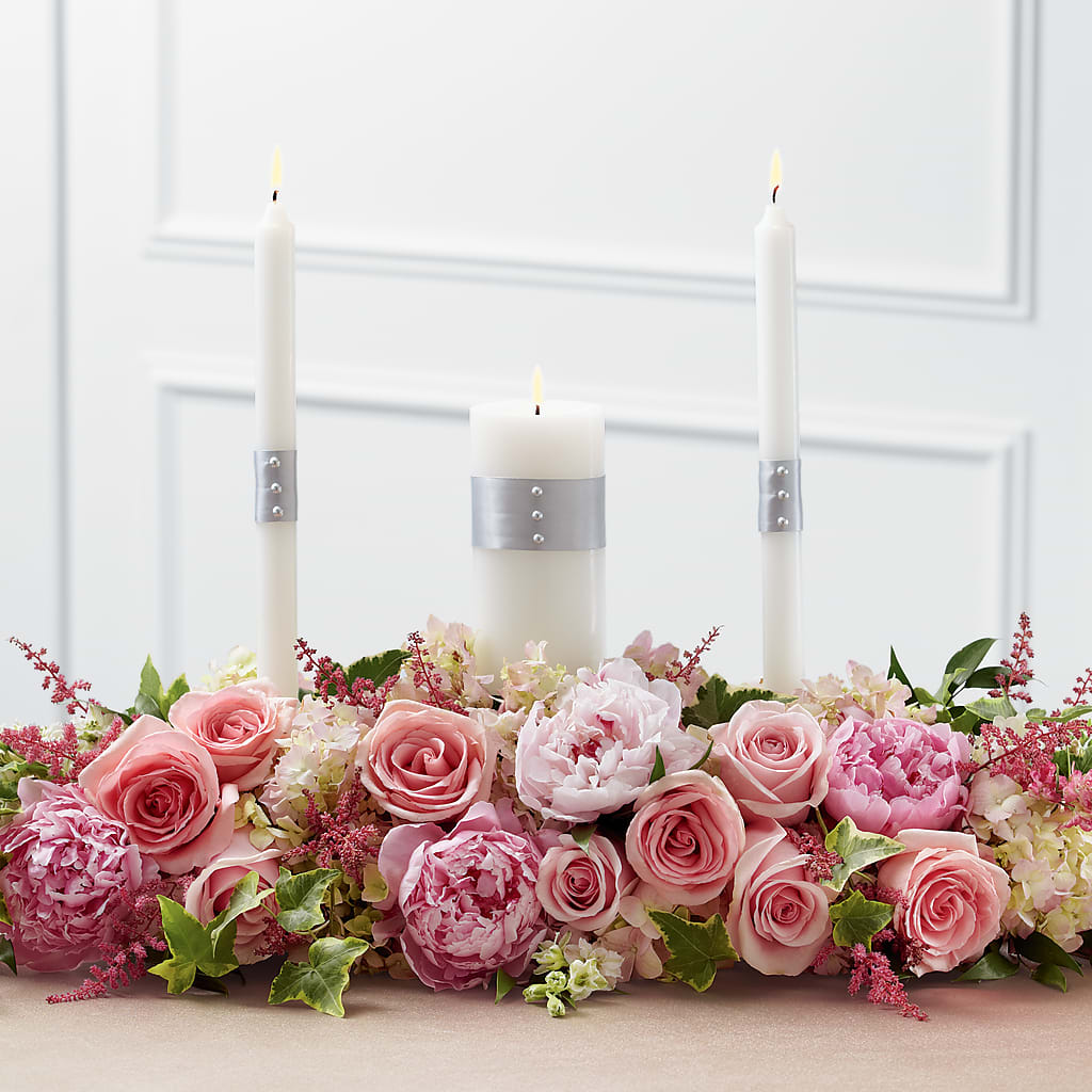 Worldwide Romance Unity Candle Arrangement – C & D FLORAL LTD, Pincher Creek AB