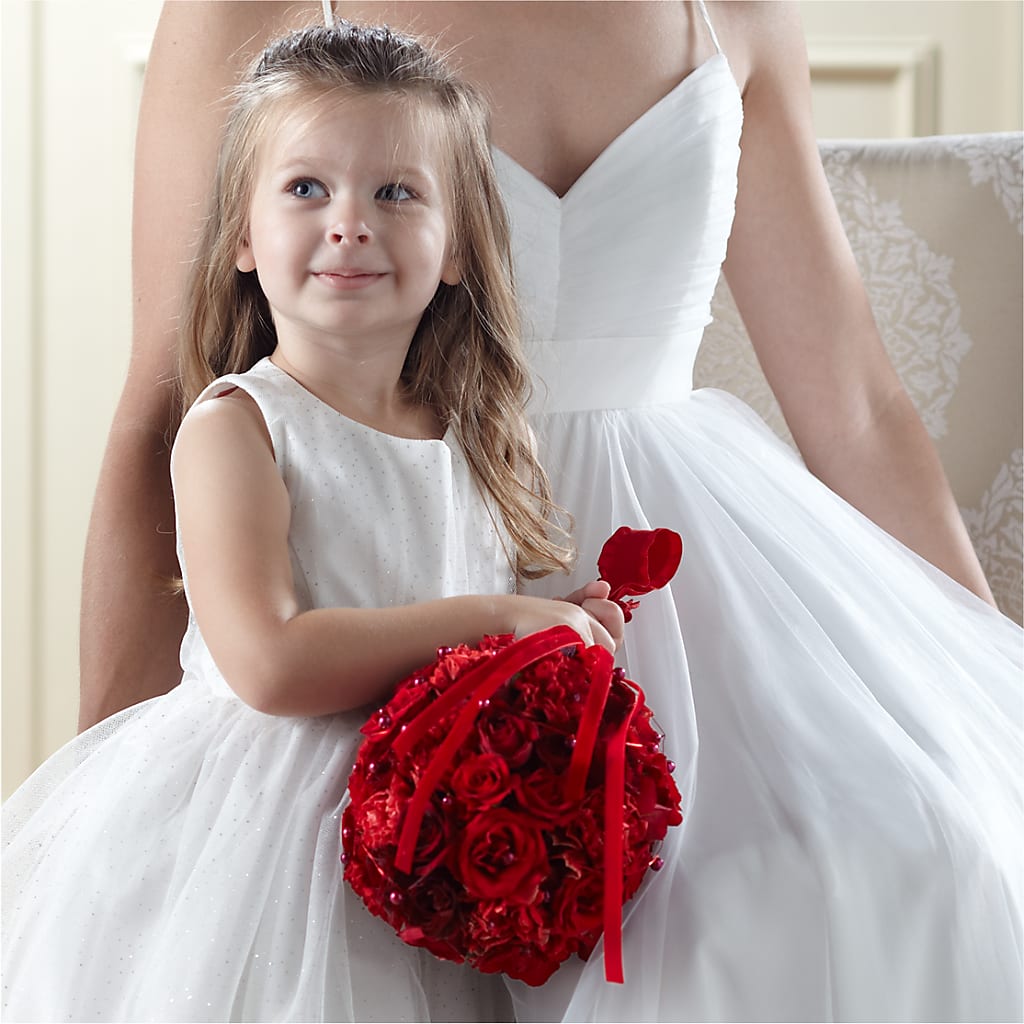 Pure at Heart Flower Girl Arrangement – C & D FLORAL LTD, Pincher Creek AB