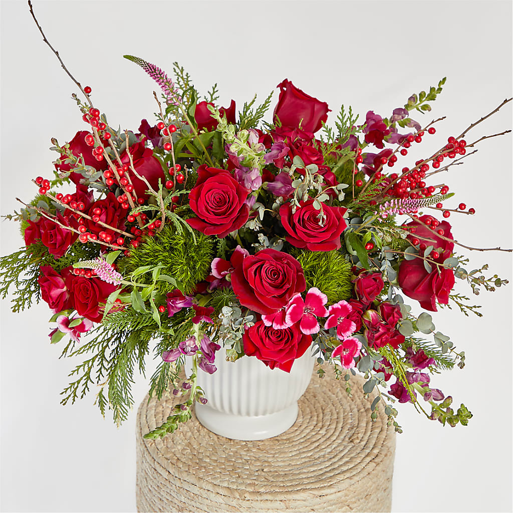 Big Red Bow Bouquet – C & D FLORAL LTD, Pincher Creek AB