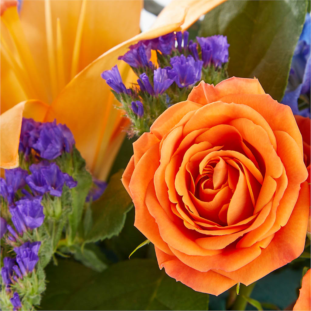 Radiant Citrus Box Bouquet – C & D FLORAL LTD, Pincher Creek AB