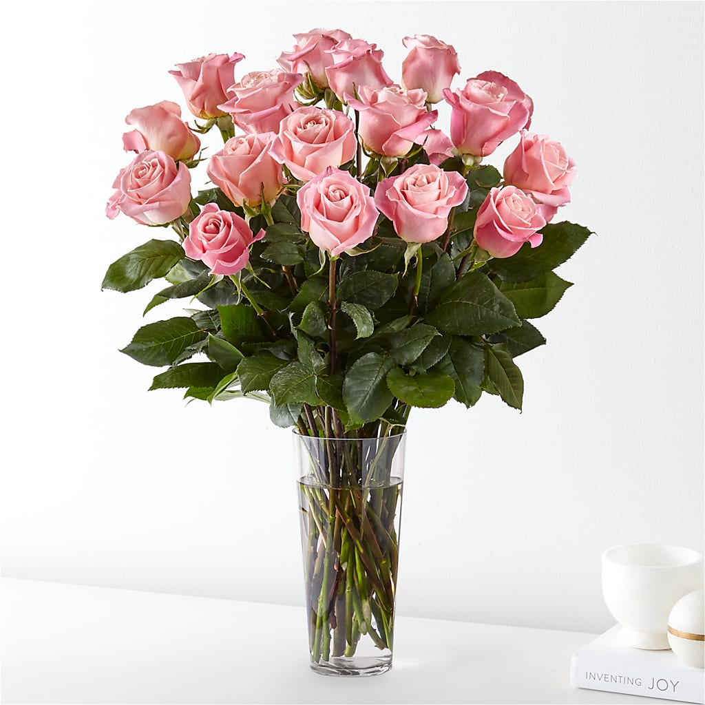 Long Stem Pink Rose Bouquet