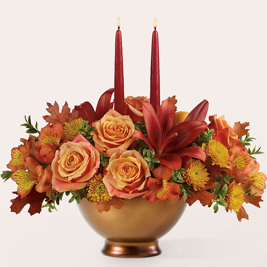Harvest Table Centerpiece – C & D FLORAL LTD, Pincher Creek AB