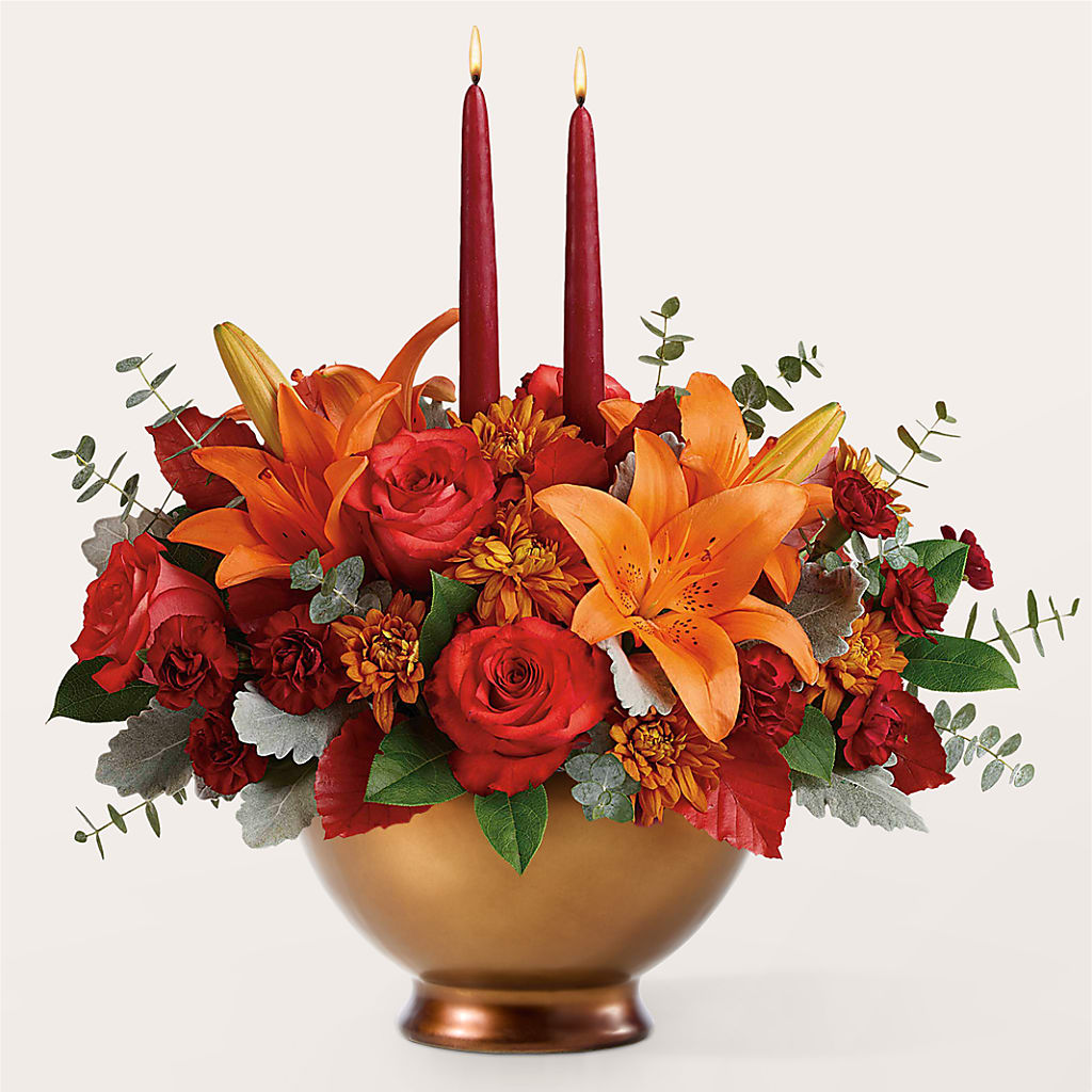 Fruits of Fall Centerpiece – C & D FLORAL LTD, Pincher Creek AB