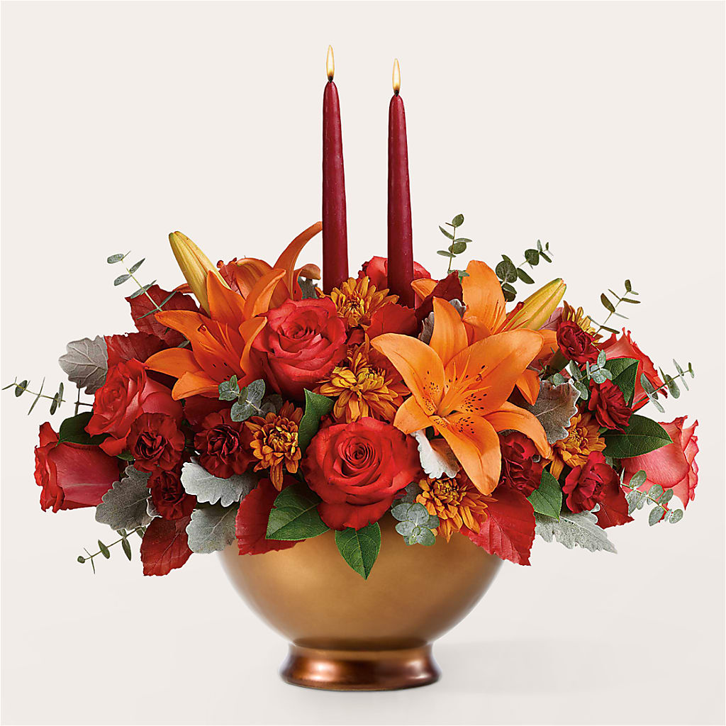 Fruits of Fall Centerpiece – C & D FLORAL LTD, Pincher Creek AB