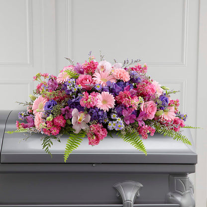 Glorious Garden Casket Spray – C & D FLORAL LTD, Pincher Creek AB