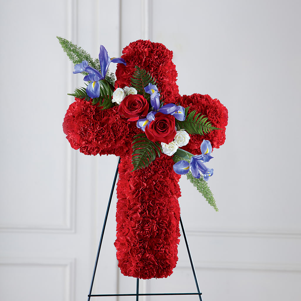 Faithful Hero Floral Cross – C & D FLORAL LTD, Pincher Creek AB