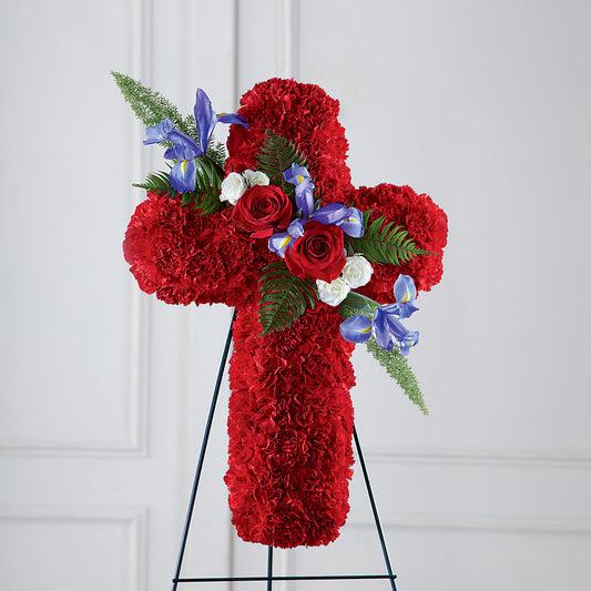 Faithful Hero Floral Cross – C & D FLORAL LTD, Pincher Creek AB