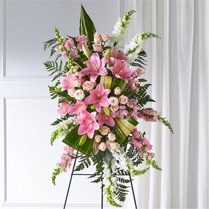 Elegant Embrace Standing Spray – C & D FLORAL LTD, Pincher Creek AB
