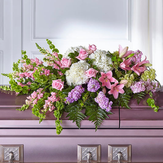 Life's Gratitude Casket Spray – C & D FLORAL LTD, Pincher Creek AB