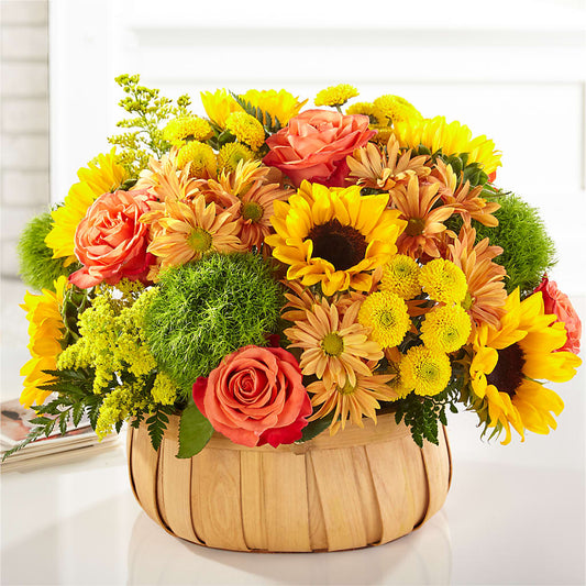 Harvest Sunflower Basket – C & D FLORAL LTD, Pincher Creek AB