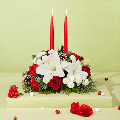 Seasonal Festivities Centerpiece – C & D FLORAL LTD, Pincher Creek AB