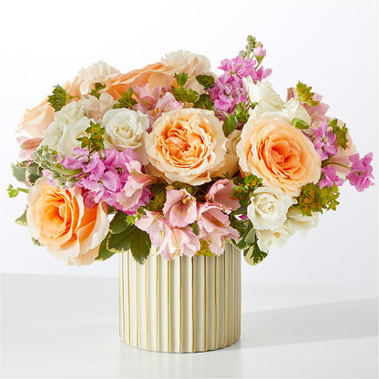 Paradise Bouquet with Ivory Vase – C & D FLORAL LTD, Pincher Creek AB