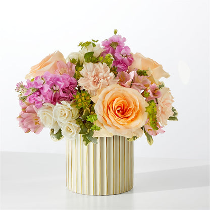 Paradise Bouquet with Ivory Vase – C & D FLORAL LTD, Pincher Creek AB