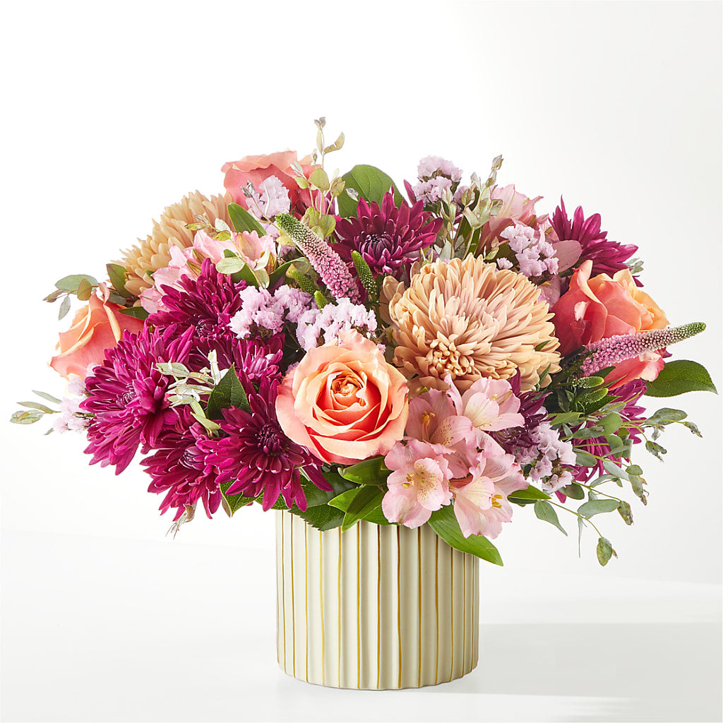 Berry Cobbler Bouquet with Ivory Vase – C & D FLORAL LTD, Pincher Creek AB