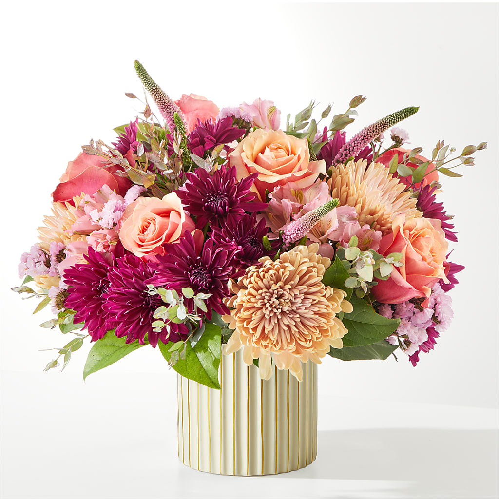 Berry Cobbler Bouquet with Ivory Vase – C & D FLORAL LTD, Pincher Creek AB
