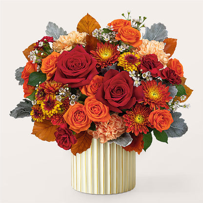 Merlot Bouquet with Ivory Vase – C & D FLORAL LTD, Pincher Creek AB