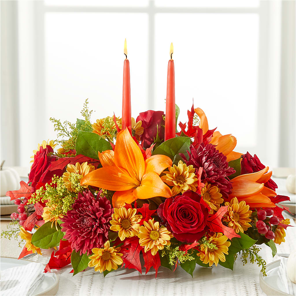 Autumn's Embrace Centerpiece – C & D FLORAL LTD, Pincher Creek AB