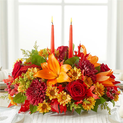 Autumn's Embrace Centerpiece – C & D FLORAL LTD, Pincher Creek AB