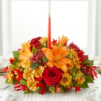 Autumn's Embrace Centerpiece – C & D FLORAL LTD, Pincher Creek AB