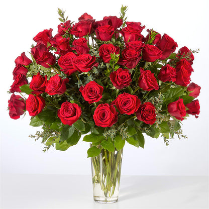 Forever Yours Fifty Stem Red Rose Bouquet – C & D FLORAL LTD, Pincher Creek AB