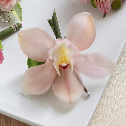 Pink Cymbidium Boutonniere – C & D FLORAL LTD, Pincher Creek AB
