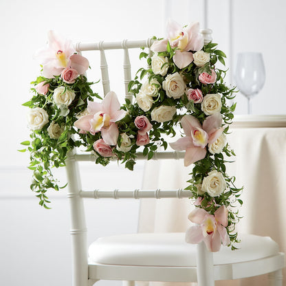 Orchid Rose Chair Décor – C & D FLORAL LTD, Pincher Creek AB