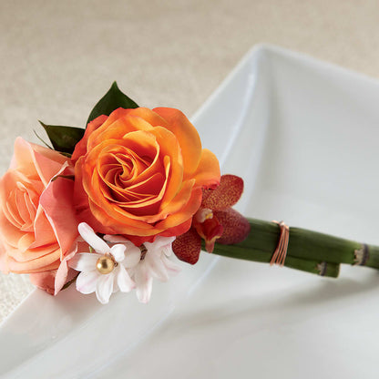 Sunset Dream Boutonniere – C & D FLORAL LTD, Pincher Creek AB