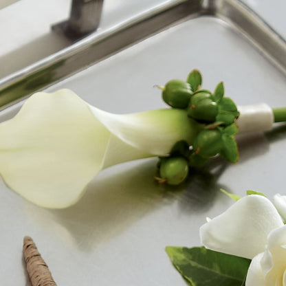White Calla Boutonniere – C & D FLORAL LTD, Pincher Creek AB